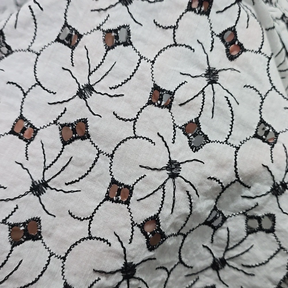 Autograph Black & White Floral Dress Size 14 - Picture 13 of 14